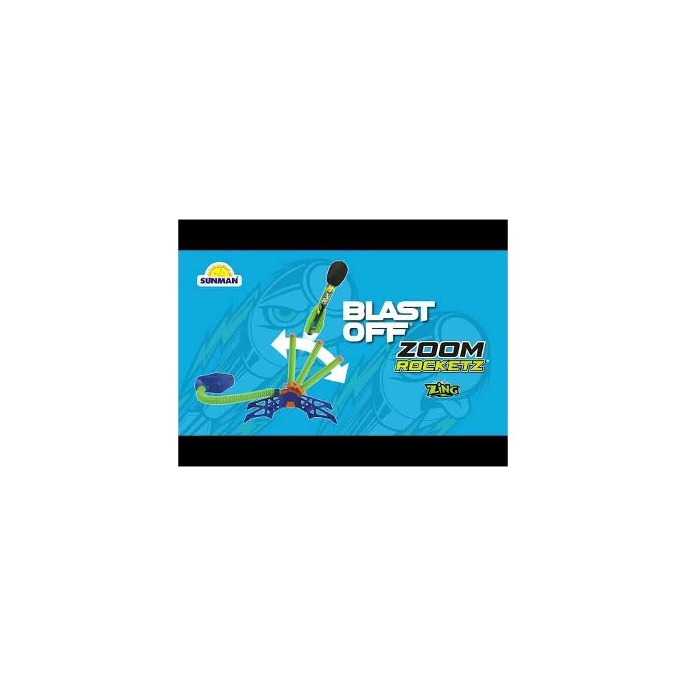 Комплект установка с 3 ракети, Zing, Zoom Rocketz