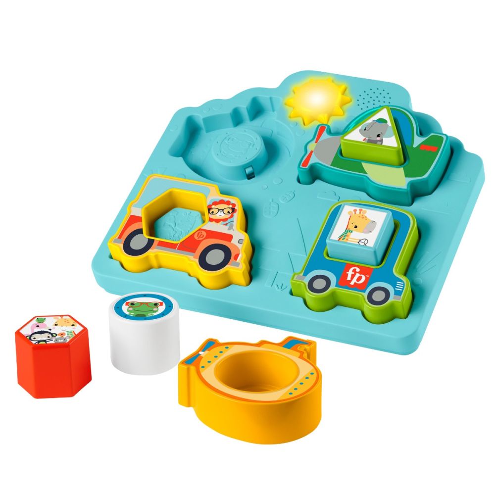 Комплект формички и превозни средства със звуци, Fisher Price, HRP31