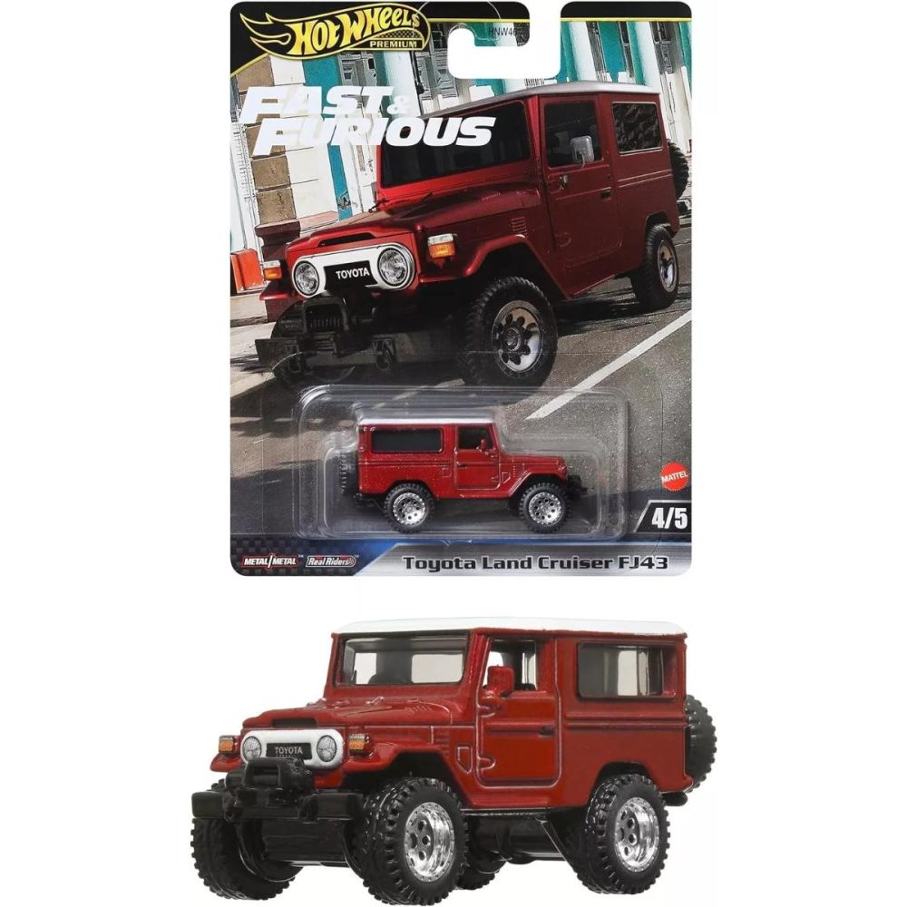 Метална количка, Hot Wheels, Fast and Furious, Toyota Land Cruiser FJ43, HRT96