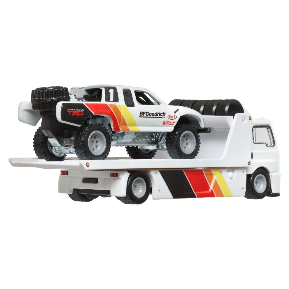 Автовоз с количка Hot Wheels, Car Culture, Toyota Off-Road Pickup Truck и Fleet Street Truck, HRV39