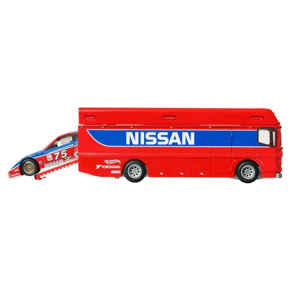 Автовоз с количка Hot Wheels, Car Culture, Euro Hauler и 94 Nissan 300 ZX GTS, HRV44