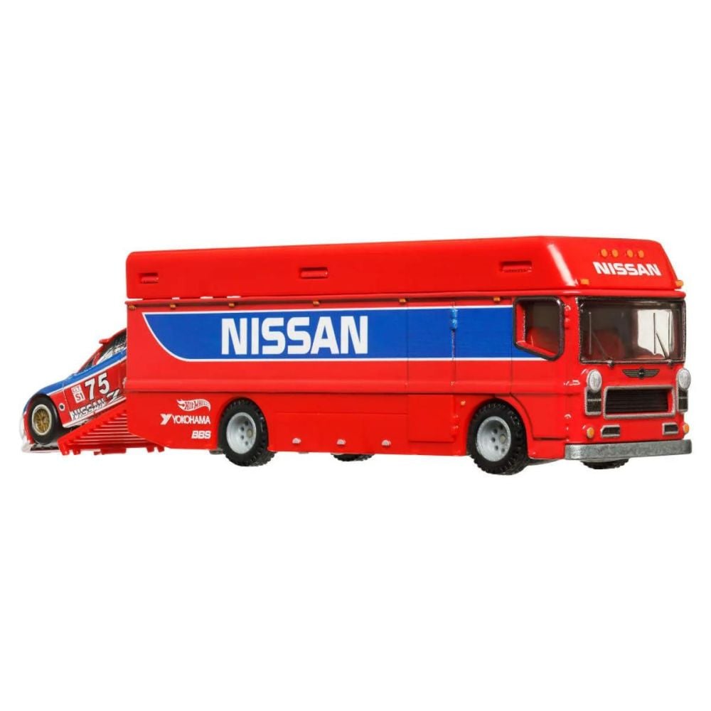 Автовоз с количка Hot Wheels, Car Culture, Euro Hauler и 94 Nissan 300 ZX GTS, HRV44