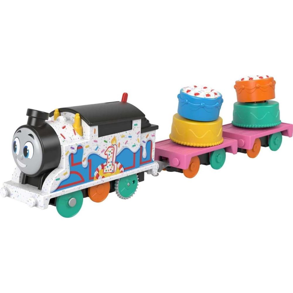 Моторизиран локомотив с 2 вагона, Thomas and Friends, Wobbly Cake Thomas, HTN31
