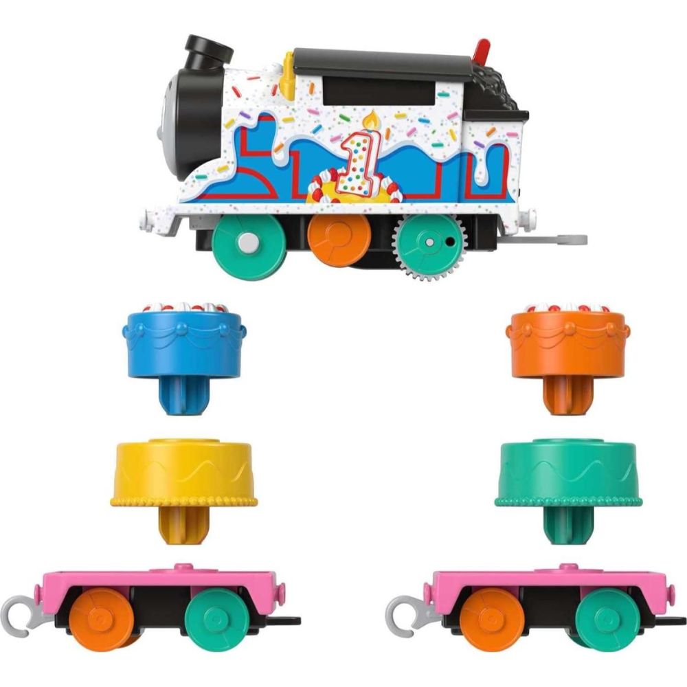 Моторизиран локомотив с 2 вагона, Thomas and Friends, Wobbly Cake Thomas, HTN31