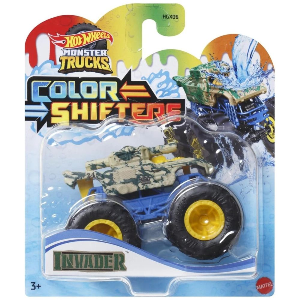 Офроуд автомобил, Hot Wheels, Color Shifters, Invadator, HVH87