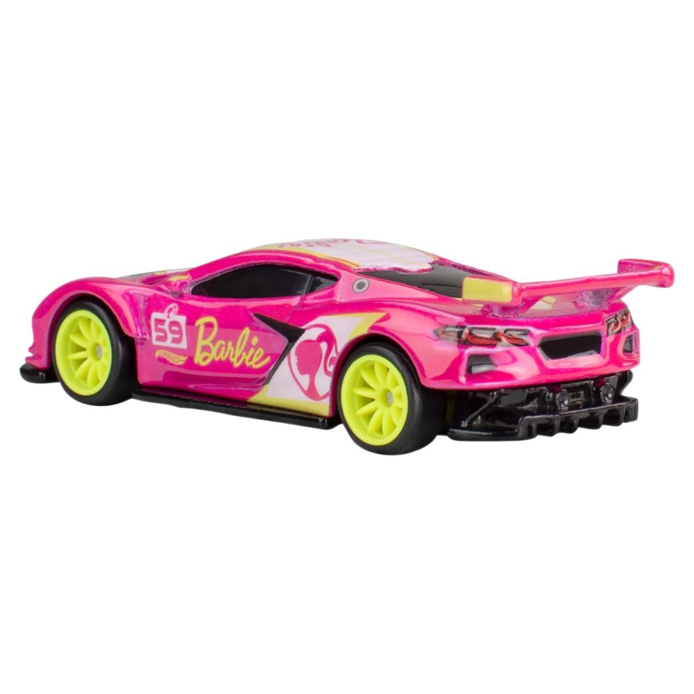 Метална количка Hot Wheels, Pop Culture, Barbie 65th Corvette C8.R, 1:64, HVJ51