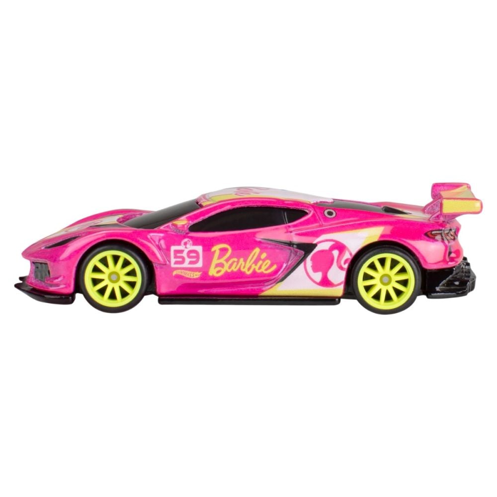 Метална количка Hot Wheels, Pop Culture, Barbie 65th Corvette C8.R, 1:64, HVJ51