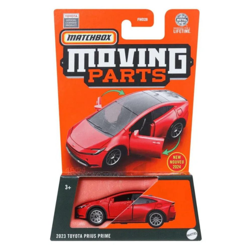 Количка Matchbox, Moving Parts, 2023 Toyota Prius Prime, HVM75