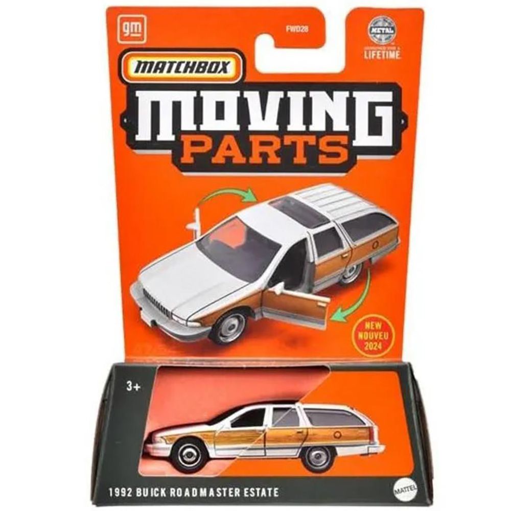 Количка Matchbox, Moving Parts, 1992 Buick Roadmaster Estate, HVM86