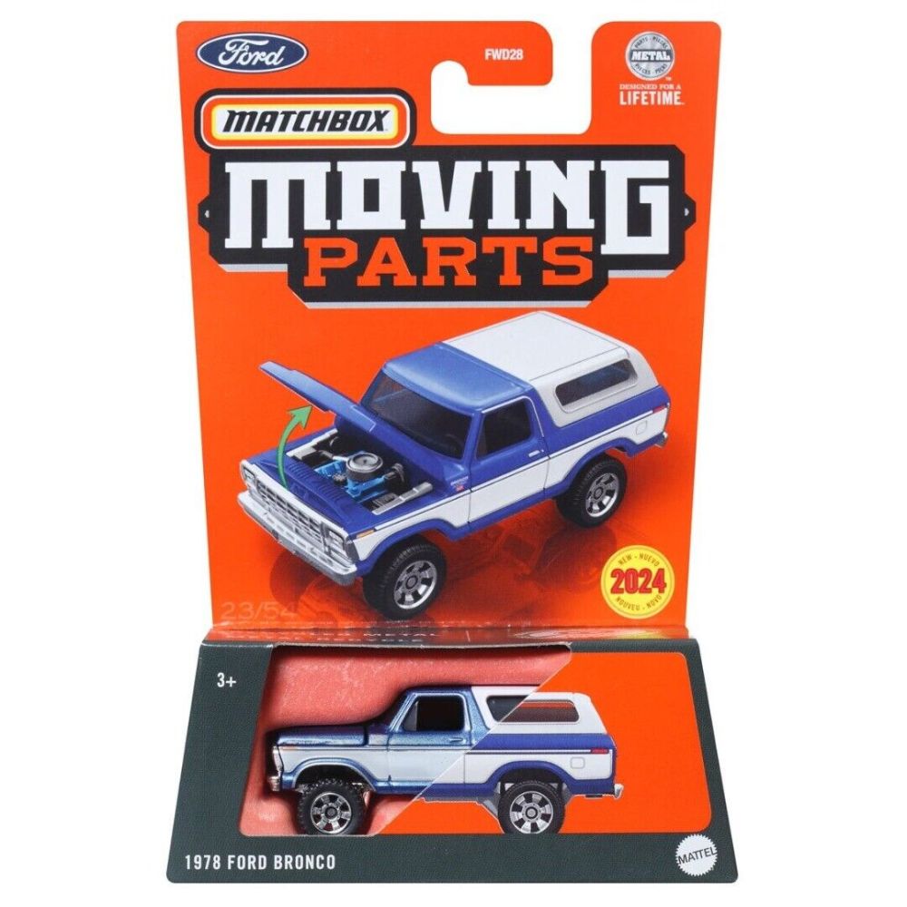 Количка Matchbox, Moving Parts, 1978 Ford Bronco, HVM87