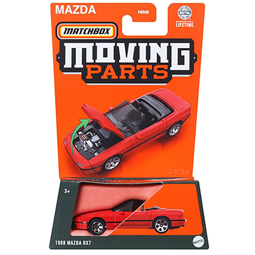 Количка Matchbox, Moving Parts, 1988 Mazda RX-7, HVN06