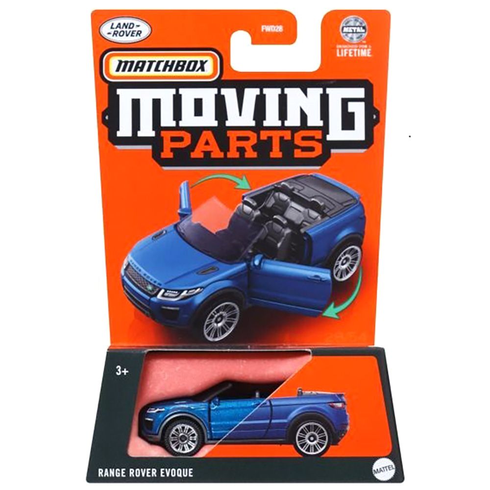 Количка Matchbox, Moving Parts, Range Rover Evoque, HVN11