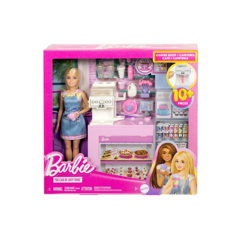 Комплект за игра с кукла Barbie, Coffee Shop, HXN94
