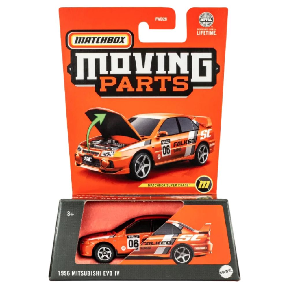 Количка Matchbox, Moving Parts, 1994 Mitsubishi Lancer Evolution IV, HYN20