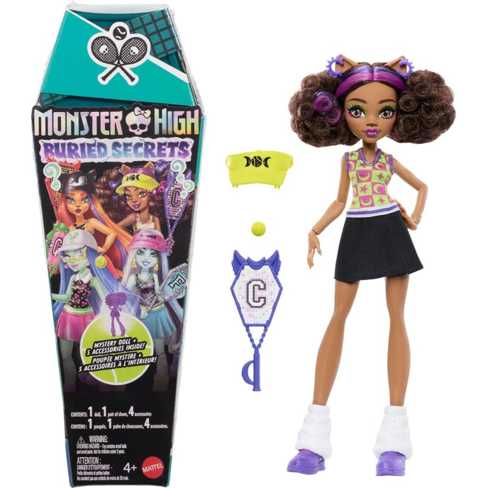 Кукла изненада с 5 аксесоара, Monster High, Buried Secrets, HYV64