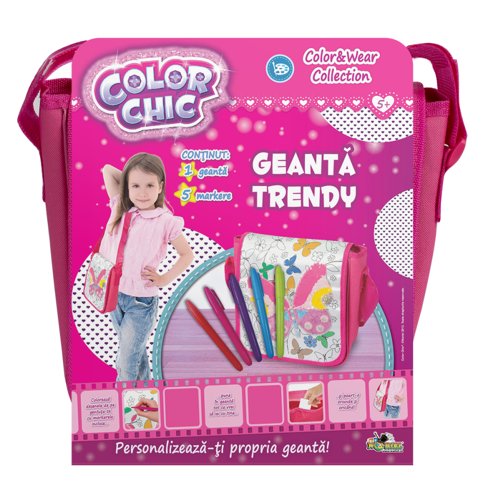 Модерна чанта с пайети - Color Chic