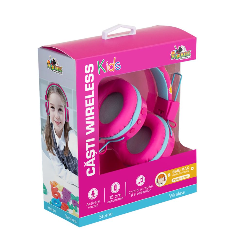 Аудио слушалки wireless Noriel, Розови