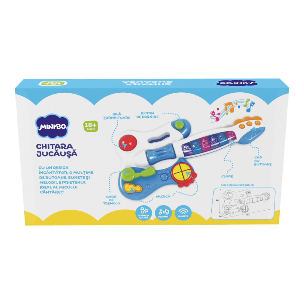 Бебешка играчка Minibo, Китара