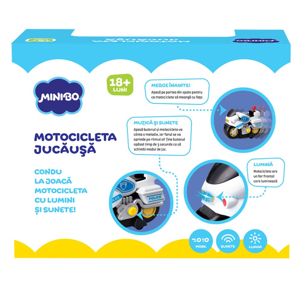 Бебешка играчка, Minibo, Полицейски мотоциклет