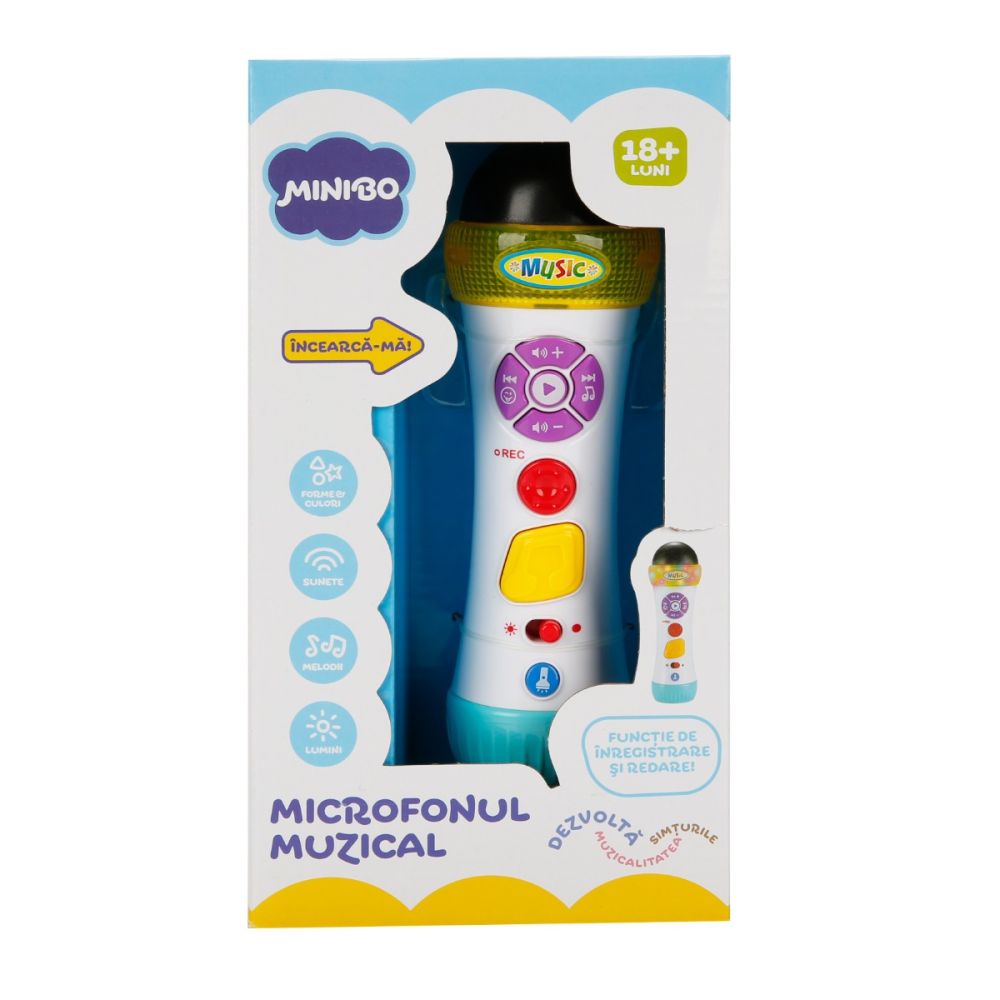 Бебешка играчка Minibo, Музикален микрофон