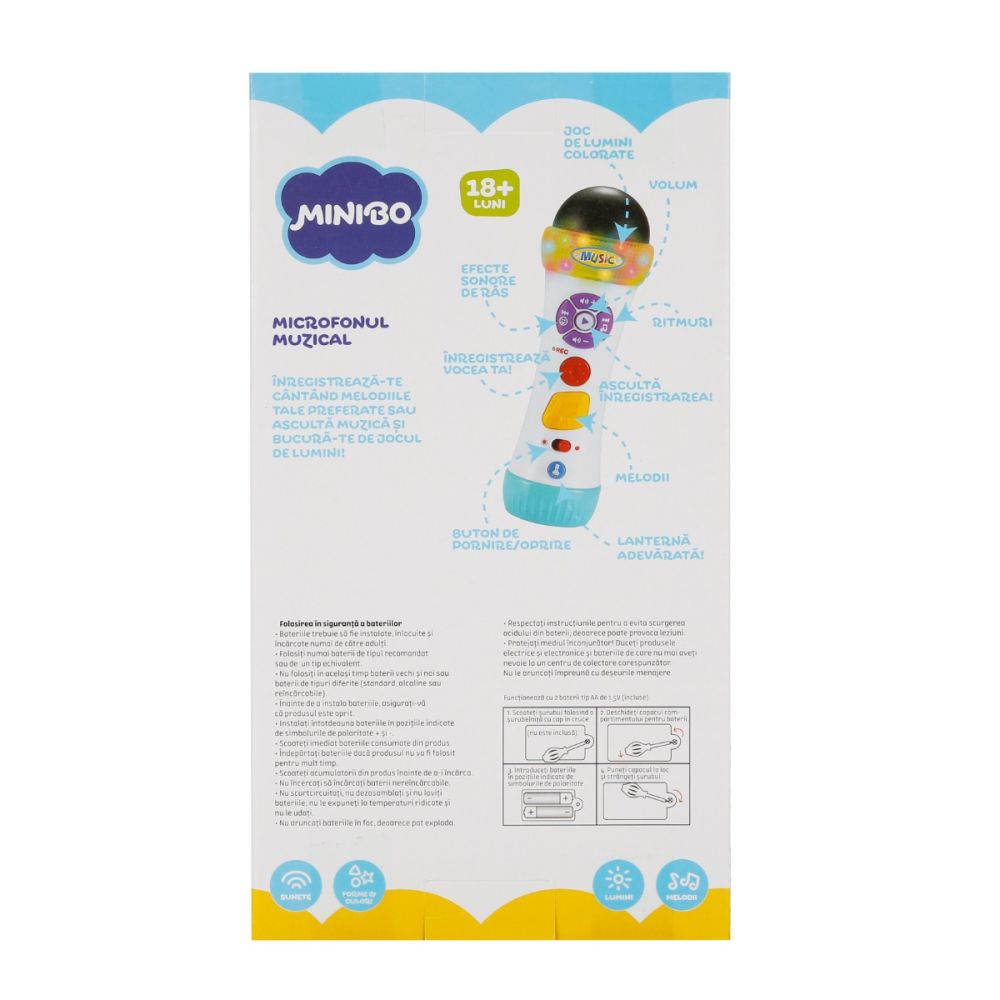 Бебешка играчка Minibo, Музикален микрофон
