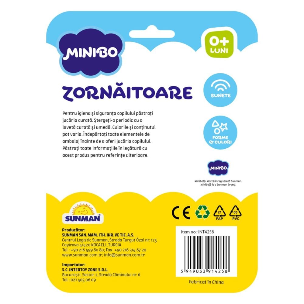 Дрънкалка с пръстен Minibo