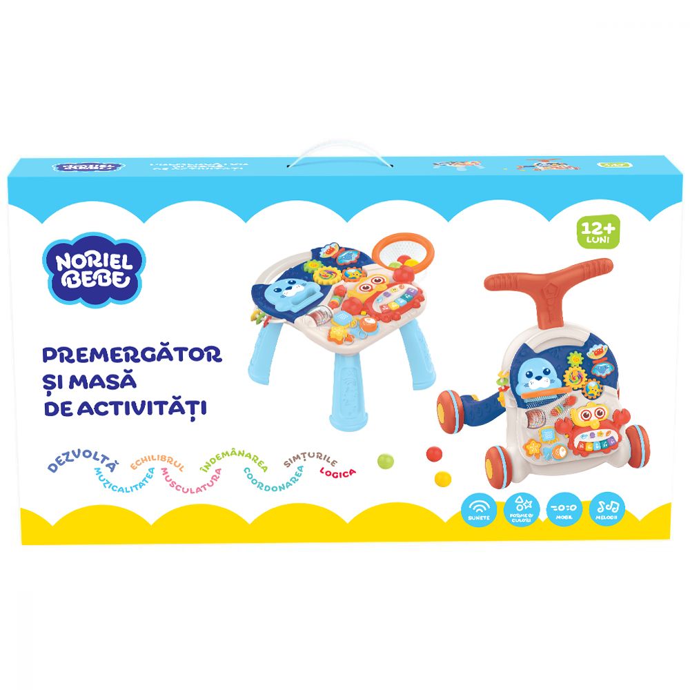 Проходилка и маса 2 в 1, Noriel Bebe