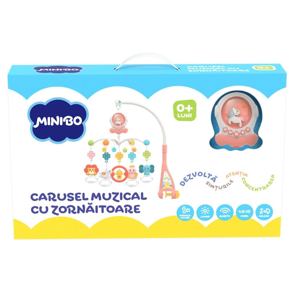 Музикална въртележка с дрънкалки, Minibo