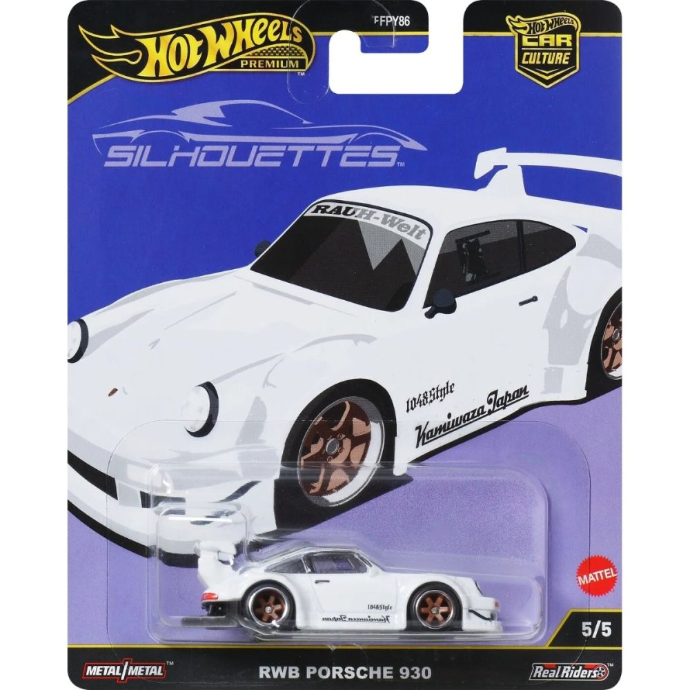 Метална количка, Hot Wheels Premium, Car Culture, RWB Porsche 930, JBK58