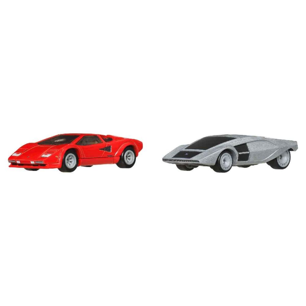 Комплект 2 метални колички, Hot Wheels, Lamborghini Countach LP5000QV и Lancia Stratos Zero, JBL02