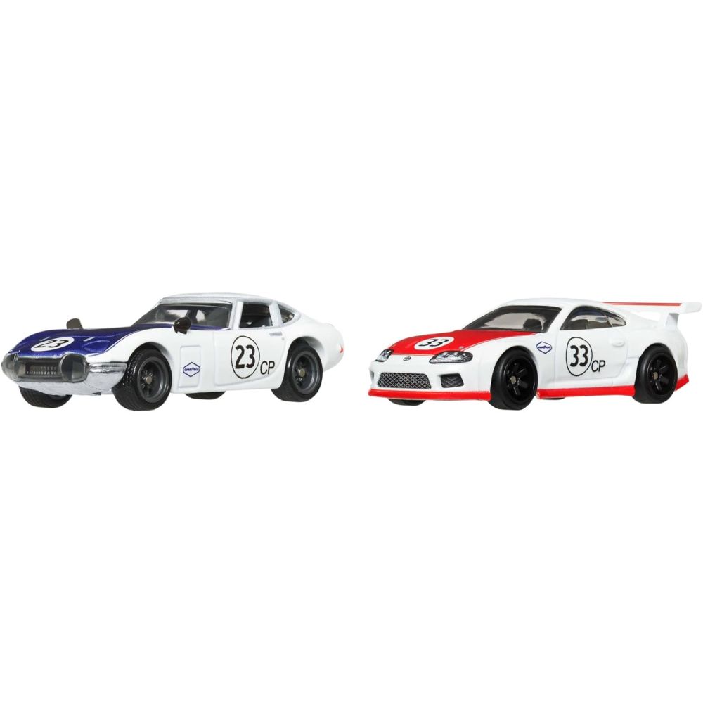 Комплект 2 метални колички, Hot Wheels, Toyota 2000GT и Toyota Supra, JBL03