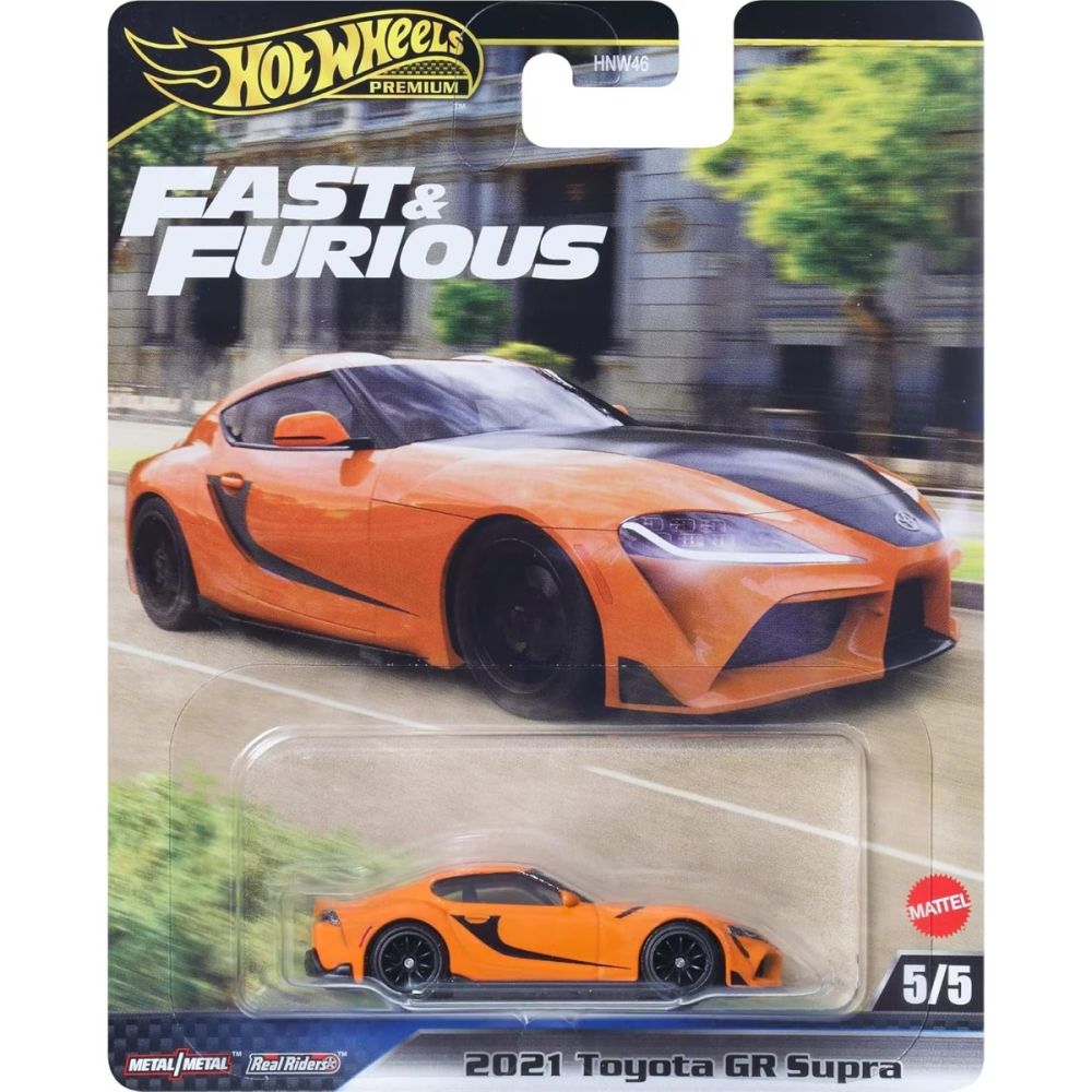 Количка Fast and Furious, Hot Wheels, 2021 Toyota GR Supra, JBM00