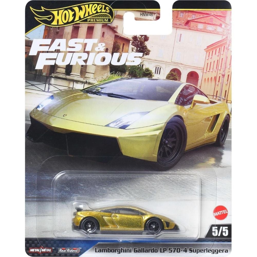 Количка Fast and Furious, Hot Wheels, Lamborghini Gallardo LP570-4 Superleggera, JBM01