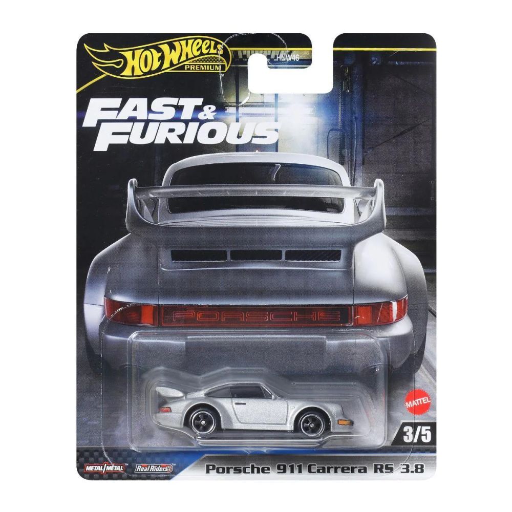 Количка Fast and Furious, Hot Wheels, Porsche 911 Carrera RS 3.8, JBM03