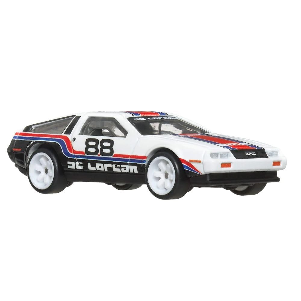 Транспортьор с количка Hot Wheels, DMC Delorean si HW Rally Hauler, JBM35