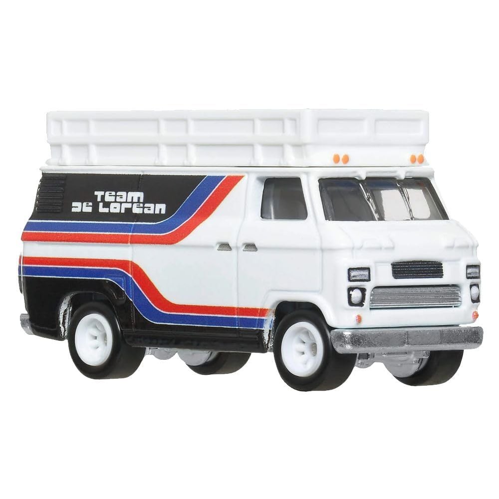 Транспортьор с количка Hot Wheels, DMC Delorean si HW Rally Hauler, JBM35
