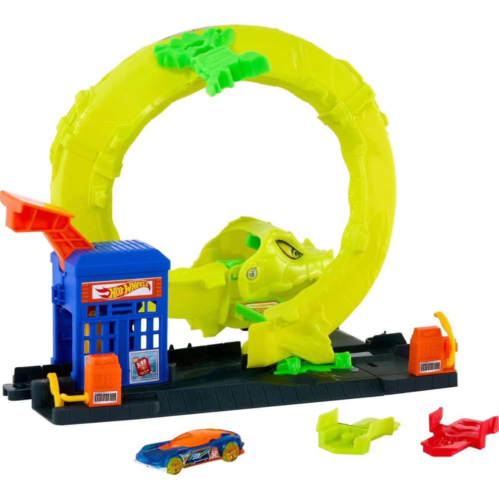 Комплект за игра, Hot Wheels City, Snake Spiral Attack, JBM63