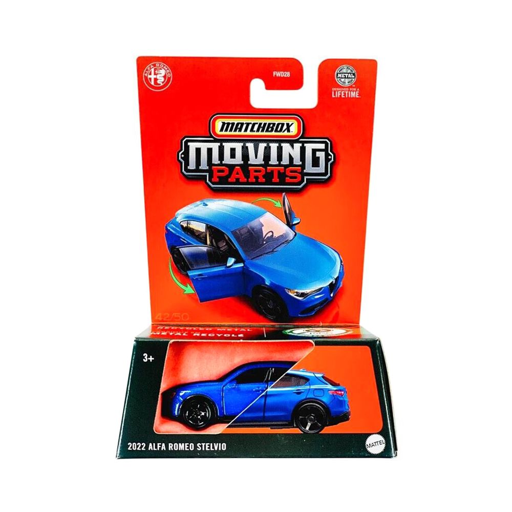 Количка Matchbox, Moving Parts, 2022 Alfa Romeo Stelvio, JBW76