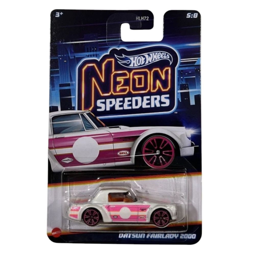 Метална количка, Hot Wheels, Neon Speeders, Datsun Fairlady 2000, JCB04