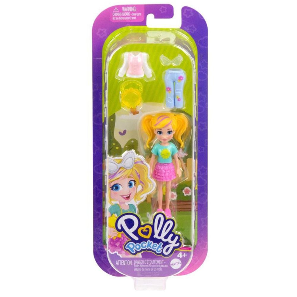 Мини кукла с дрехи за преобличане Polly Pocket, JCB21