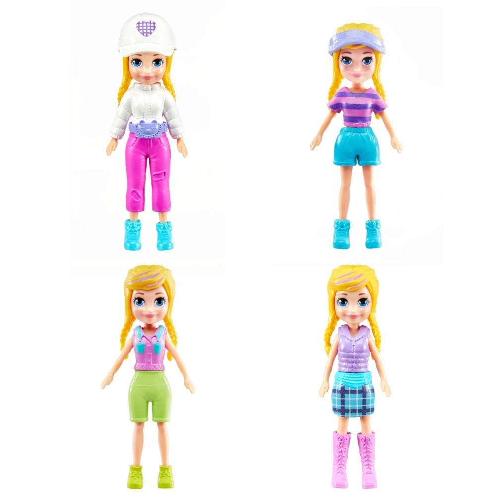 Комплект 2 кукли с дрехи и аксесоари, Polly Pocket, JCB23