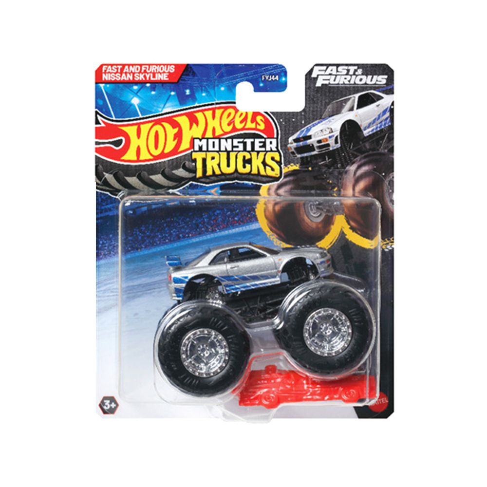 Количка Hot Wheels, Monster Truck, Fast & Furious, Nissan Skyline, JDP79