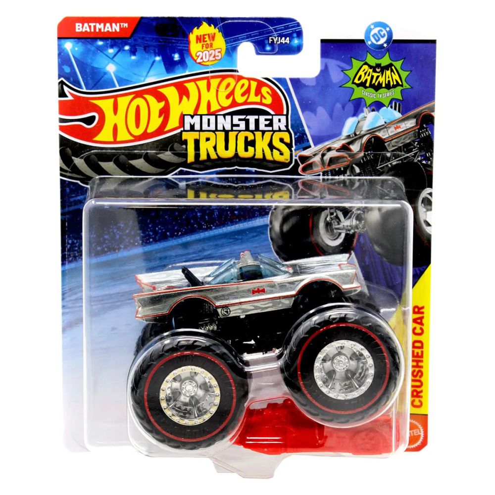 Количка Hot Wheels, Monster Truck, Crushed Car, DC Batman, 2025, JCF15