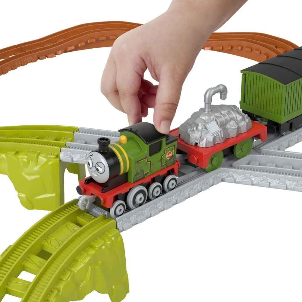 Комплект за игра Thomas and Friends, Влакче с релси, Whiff's Recycling Run, JCY74