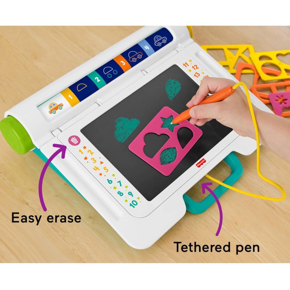 Таблет LCD за писане и рисуване, Fisher Price, Learn & Doodle Desk, JDL70