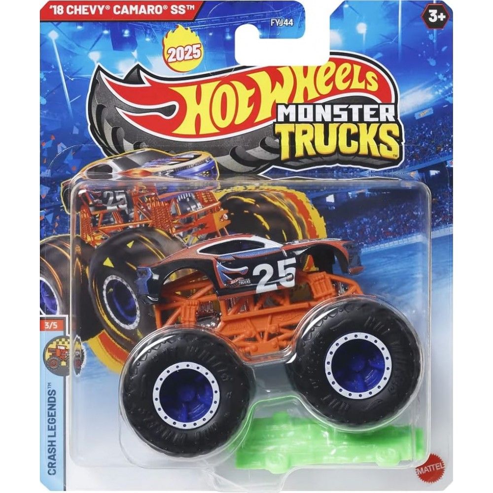 Количка Hot Wheels, Monster Truck, 18 Chevy Cmaro SS, JDP69