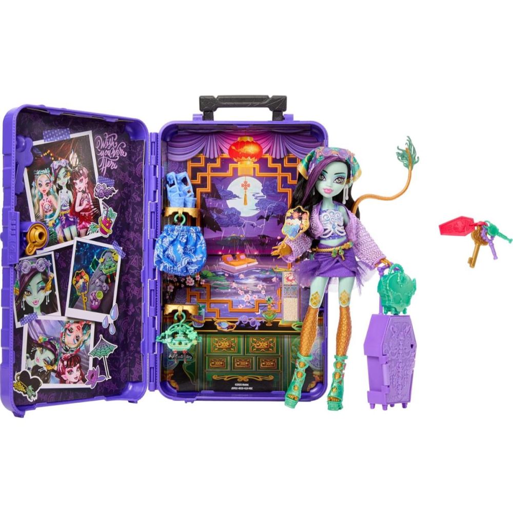 Кукла с аксесоари, Monster High, Skulltime Secrets, Gore-Geous Oasis, Jinafire Long, JDR52