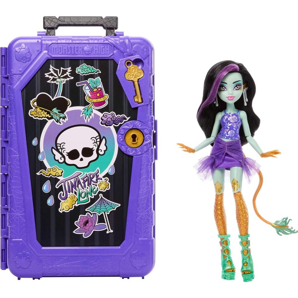 Кукла с аксесоари, Monster High, Skulltime Secrets, Gore-Geous Oasis, Jinafire Long, JDR52