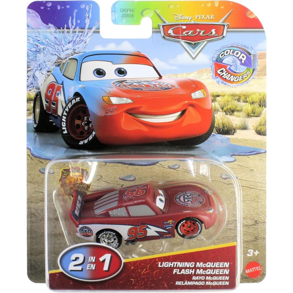 Количка Disney Cars, Color Changers, Rally Race 200 Lightning McQueen, JHD86