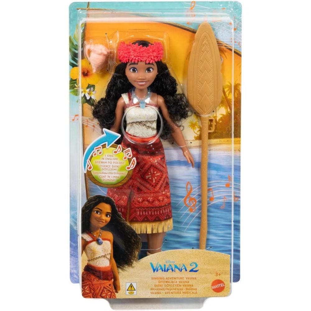 Кукла със звуци Disney Vaiana 2, Singing Adventure, JHH26